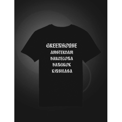 Tričko Green House World Cities – čierne