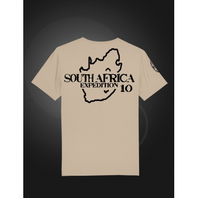 Tričko Strain Hunters South Africa Expedition 10 – béžové