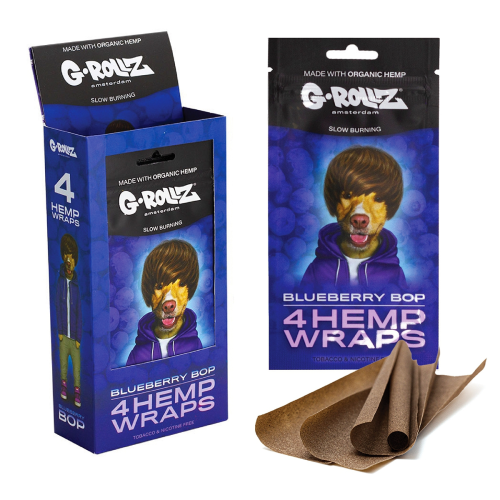 Grollz Hemp Wrap konopný blunt Blueberry Bop 4 ks