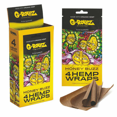 Grollz Hemp Wrap hemp blunt Honey Buzz 4 pcs