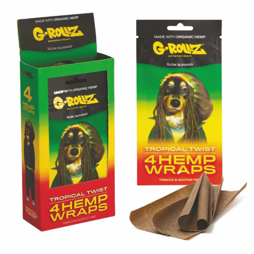 Grollz Hemp Wrap konopný blunt Tropical Twist 4 ks