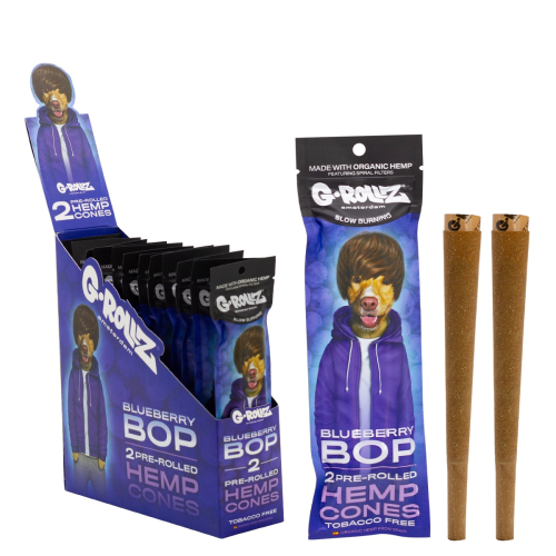 Grollz Hemp Cones konopný blunt Blueberry Bop 2 ks