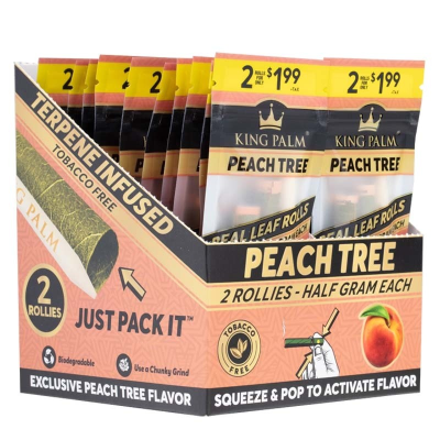 King Palm Rollies palmový blunt Peach Tree (0,5 g) 2 ks