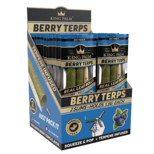 King Palm Slims Palm Blunt Berry Terps (1.5 g) 2 pcs