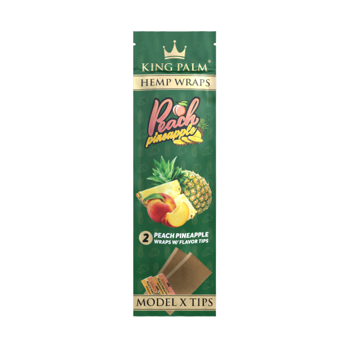 King Palm Hemp Wraps Hemp Blunt Peach Pineapple 2 ks