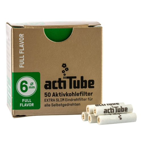 ActiTube Extra Slim uhlíkové filtry 50 ks (6 mm)