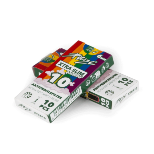 Purize Extra Slim uhlíkové filtry 10 ks (6 mm) rainbow