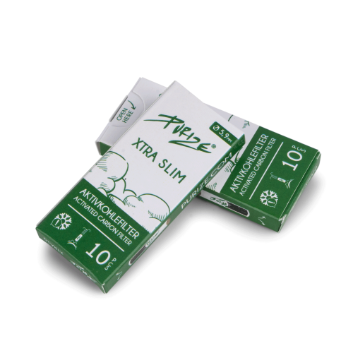 Purize Extra Slim uhlíkové filtry 10 ks (6 mm) white