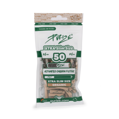 Purize Extra Slim uhlíkové filtry 50 ks (6 mm) organic
