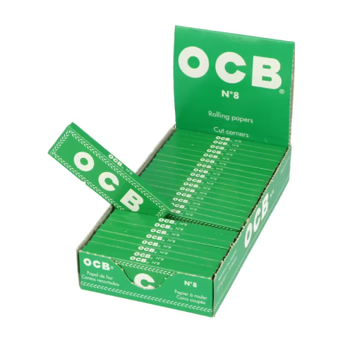 OCB Green No. 8 krátké papírky 50 ks