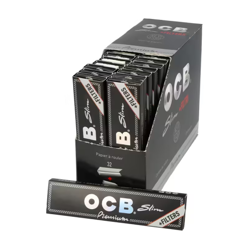 OCB Slim Premium papírky s filtry 32 ks