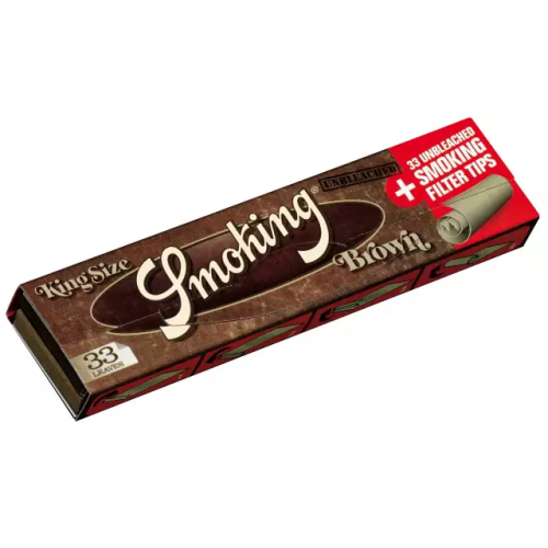Smoking Brown papers with filters, 33 pcs