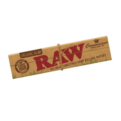 RAW Organic Hemp Connoisseur Kingsize Slim papírky s filtry 32 ks