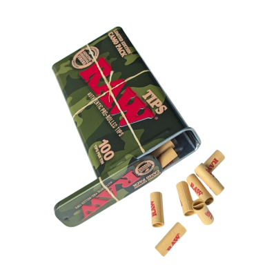 RAW předrolované filtry Camo Limited Edition 100 ks (7 mm)