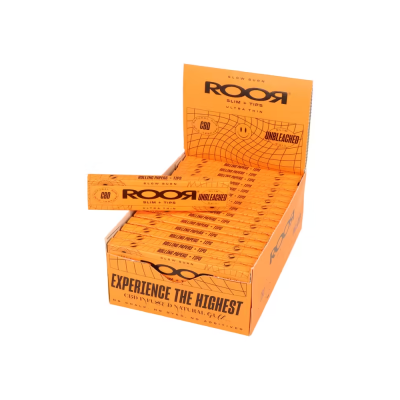 Roor Slim Unbleached papírky s filtry 32 ks