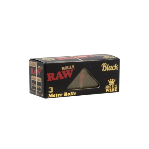 RAW Black Kingsize Wide Rolls cigaretové papieriky 3 m