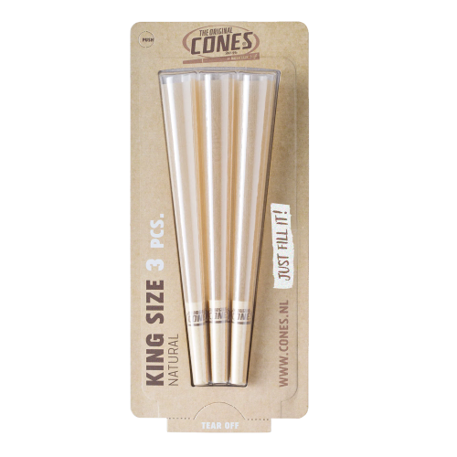 Predrolované šišky Original Cones Natural King Size, 3 ks