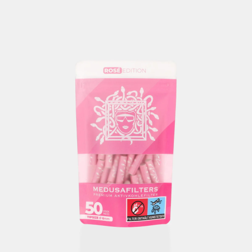 Medusa carbon filters 50 pcs (5.9 mm) pink