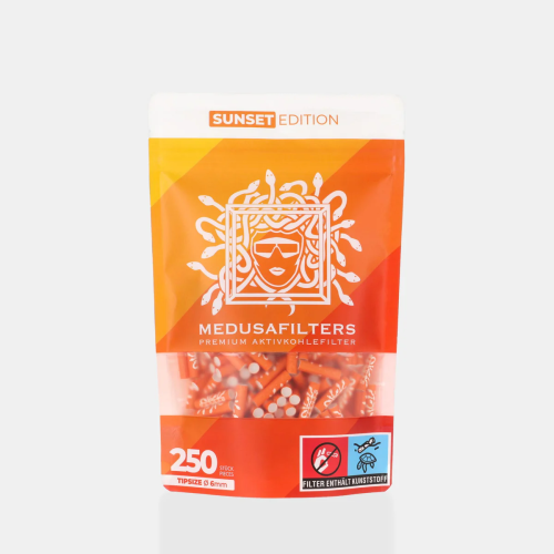 Medusa carbon filters 50 pcs (5.9 mm) orange