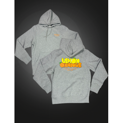 Mikina Lemon Orange bez zipsu – sivá