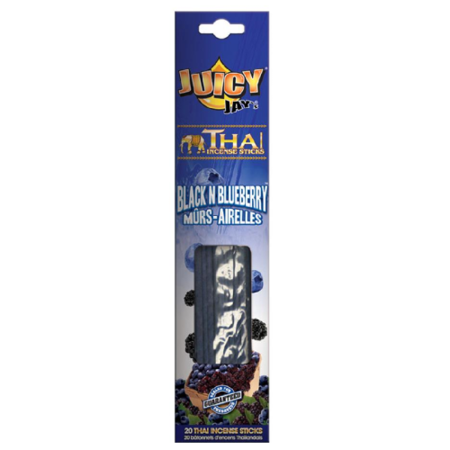 Juicy Jays Black N Blueberry Incense Sticks, 20 pcs